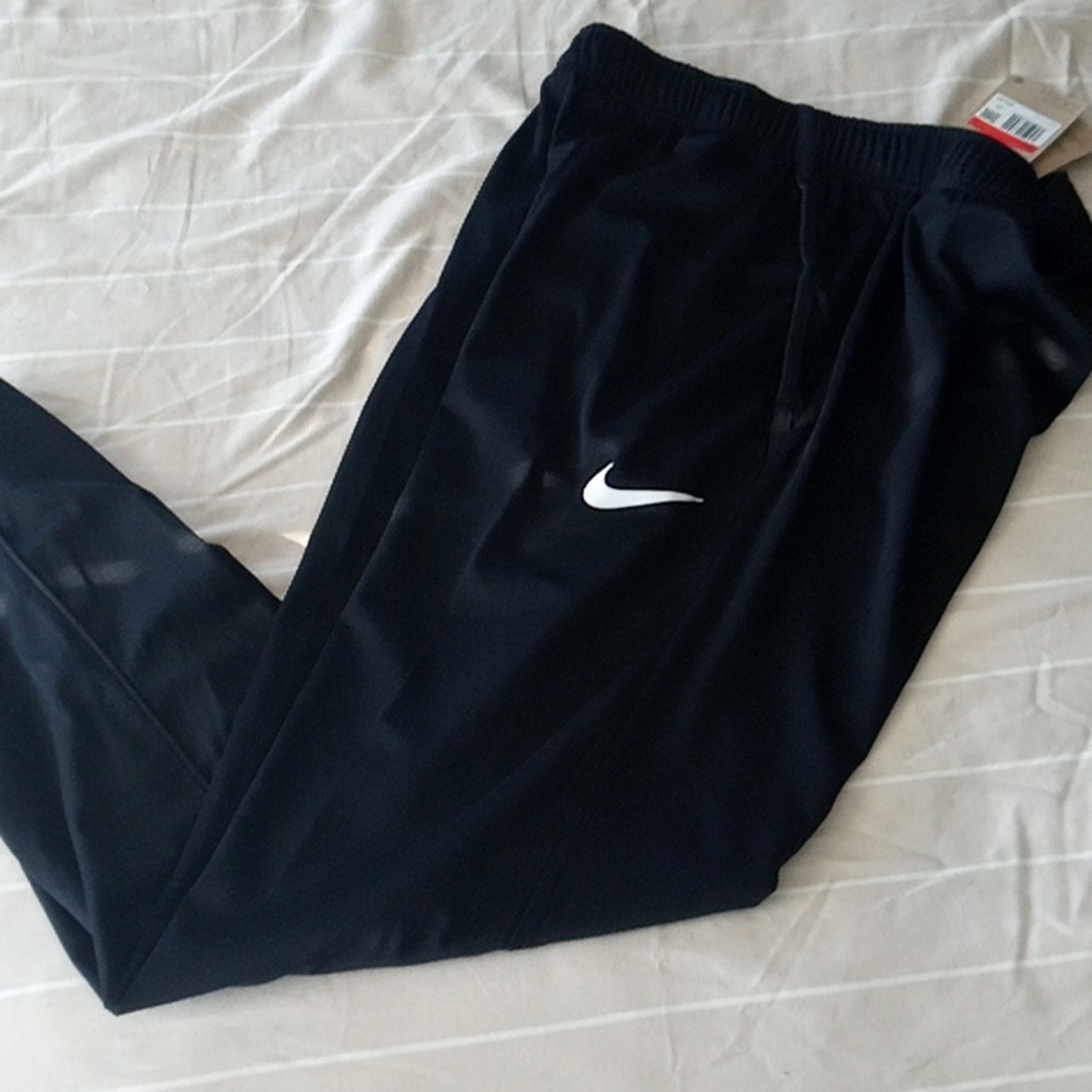 MENS NIKE LIGHTWEIGHT Traing RUNNING TRACK PANTS LARGE BLACK BNWT
